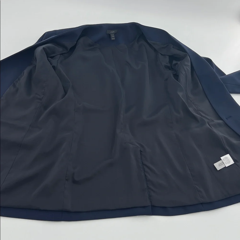 J. Crew Navy French Girl Double-Breasted Blazer
